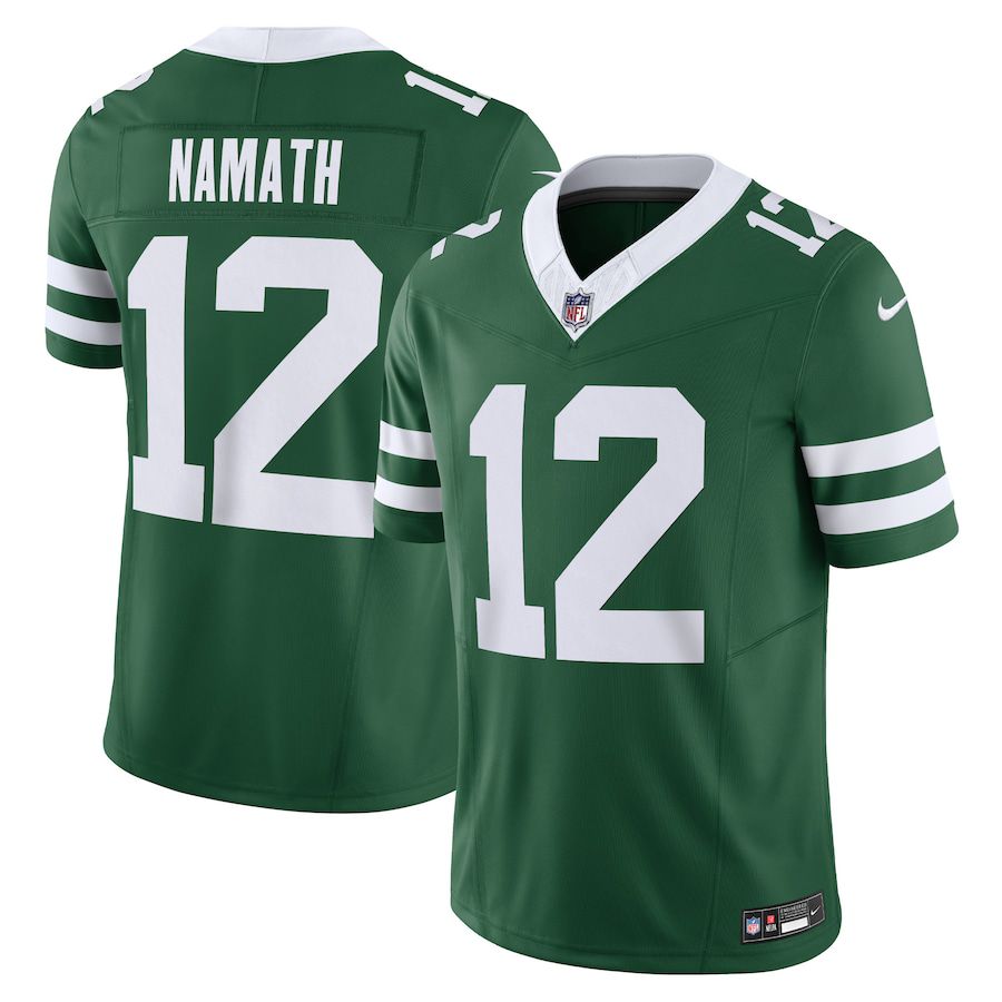 Men New York Jets #12 Joe Namath Nike Legacy Green Vapor F.U.S.E. Limited NFL Jersey->new york jets->NFL Jersey